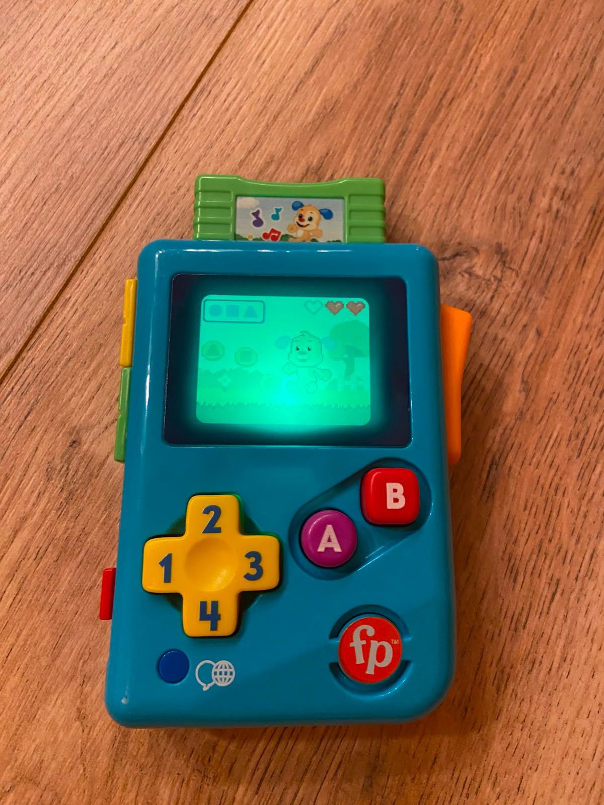Fisher price spelconsole kleine gamer, Verzenden, Zo goed als nieuw, Overige typen, Met licht