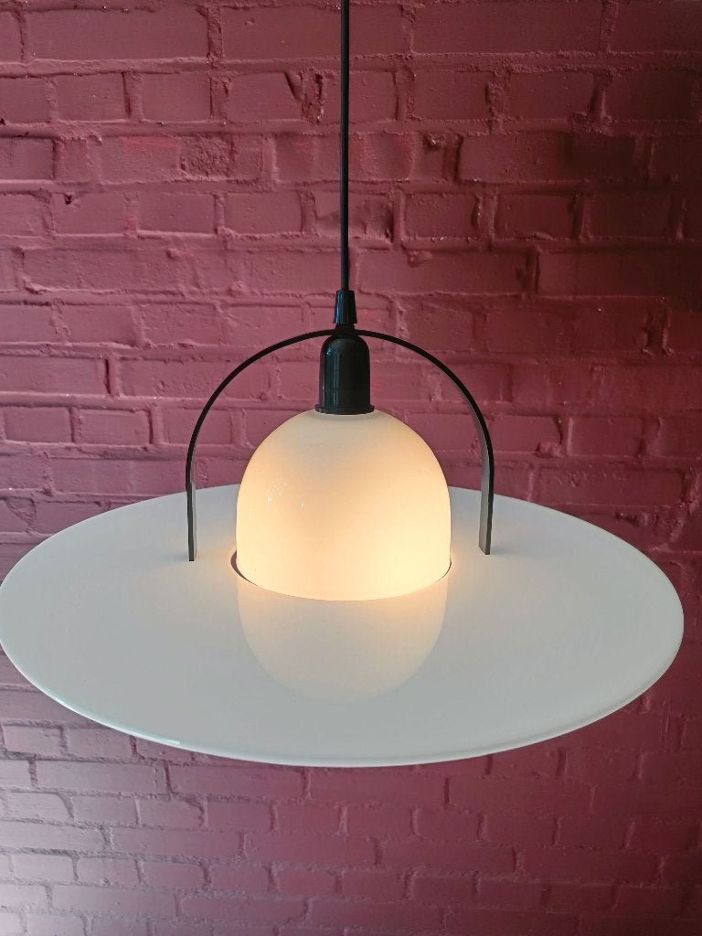 Vintage Ufo Lamp, Ophalen of Verzenden, Zo goed als nieuw, Glas