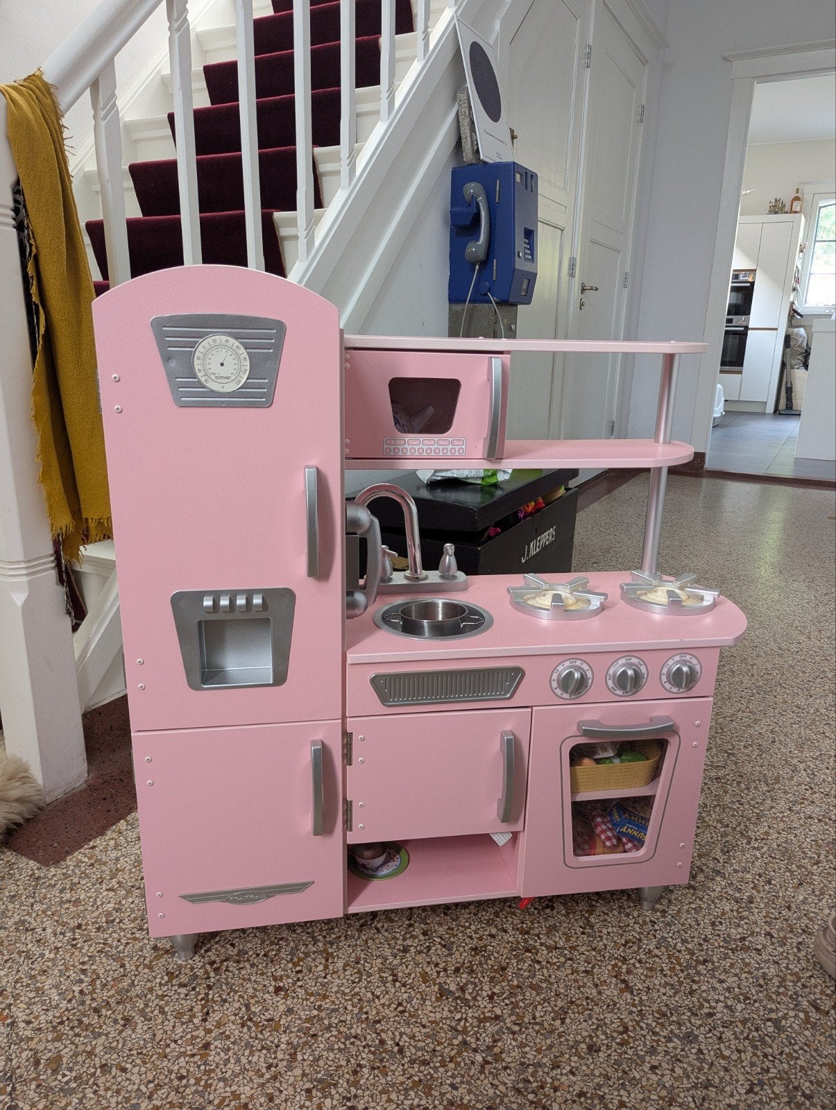 Roze KidKraft Speelkeuken met Accessoires, Ophalen, Zo goed als nieuw, Hout, Speelkeuken