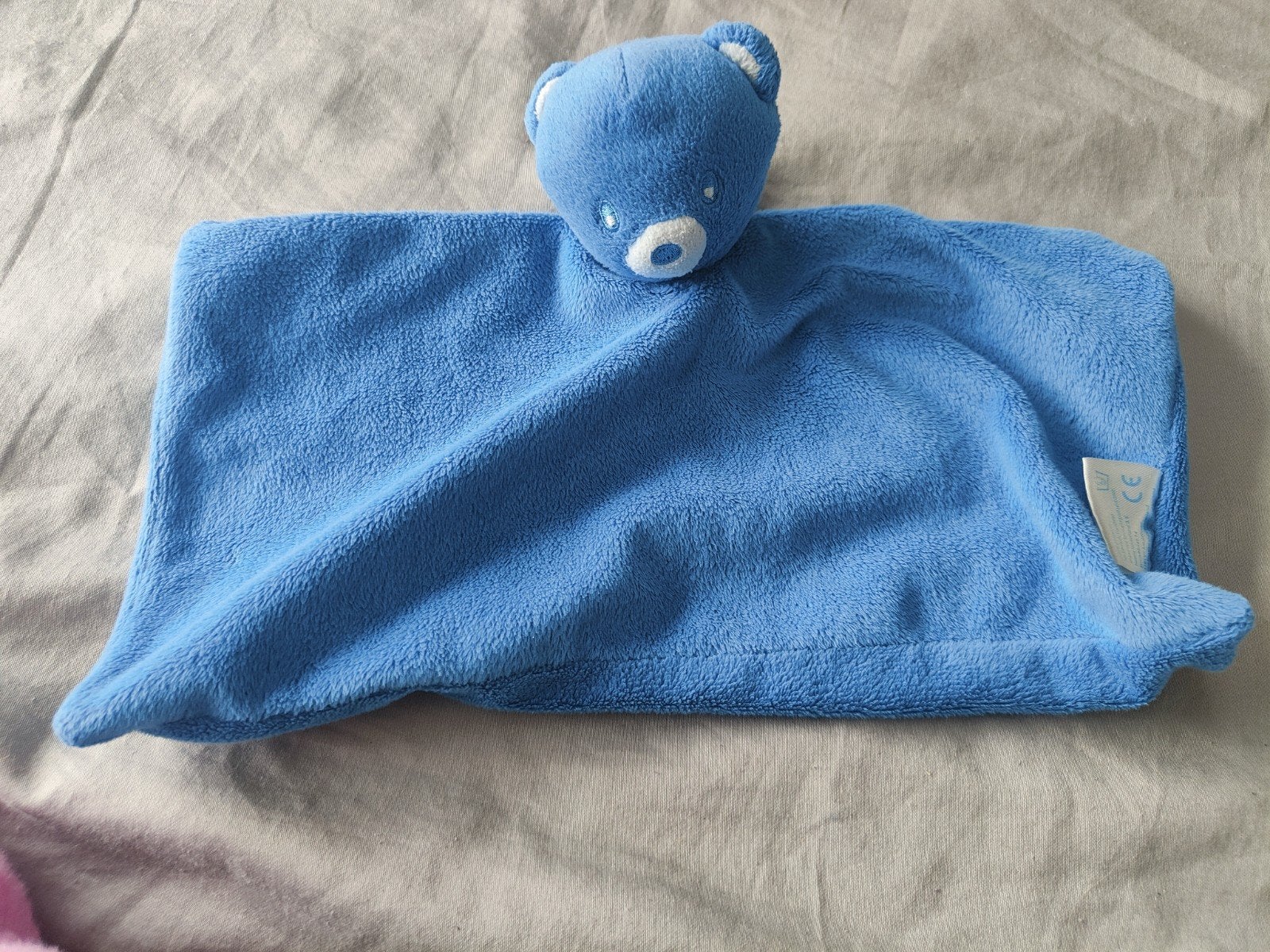 Nestlé knuffeldoekje beer blauw 29 cm, Ophalen of Verzenden, Gebruikt, Overige typen
