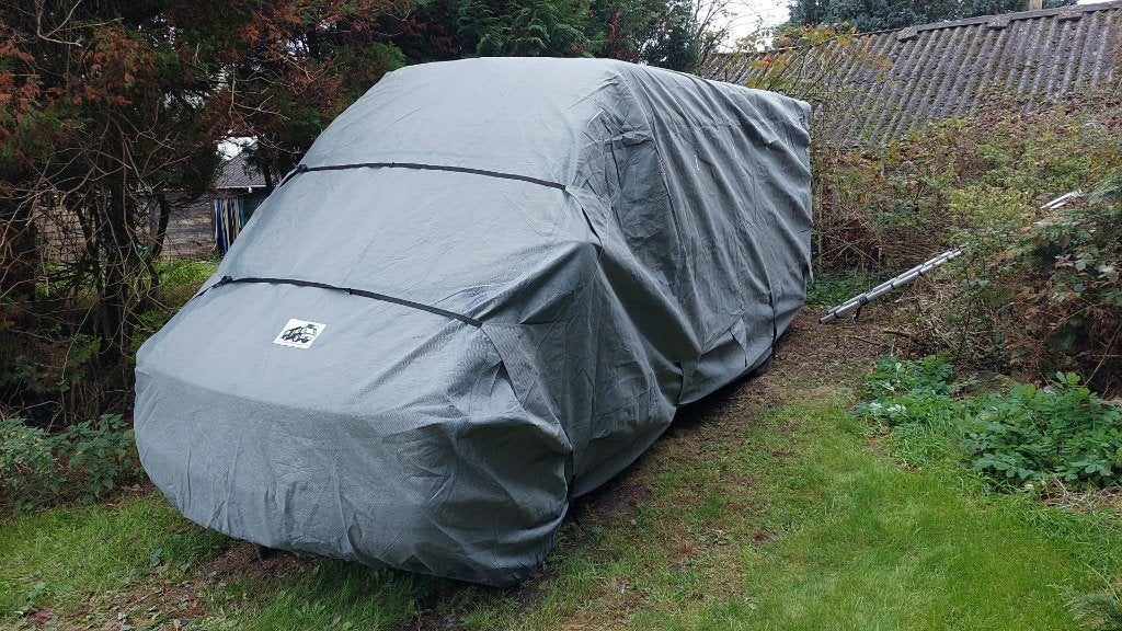 Hoes voor buscamper tot ruim 6 meter, Ophalen, Gebruikt