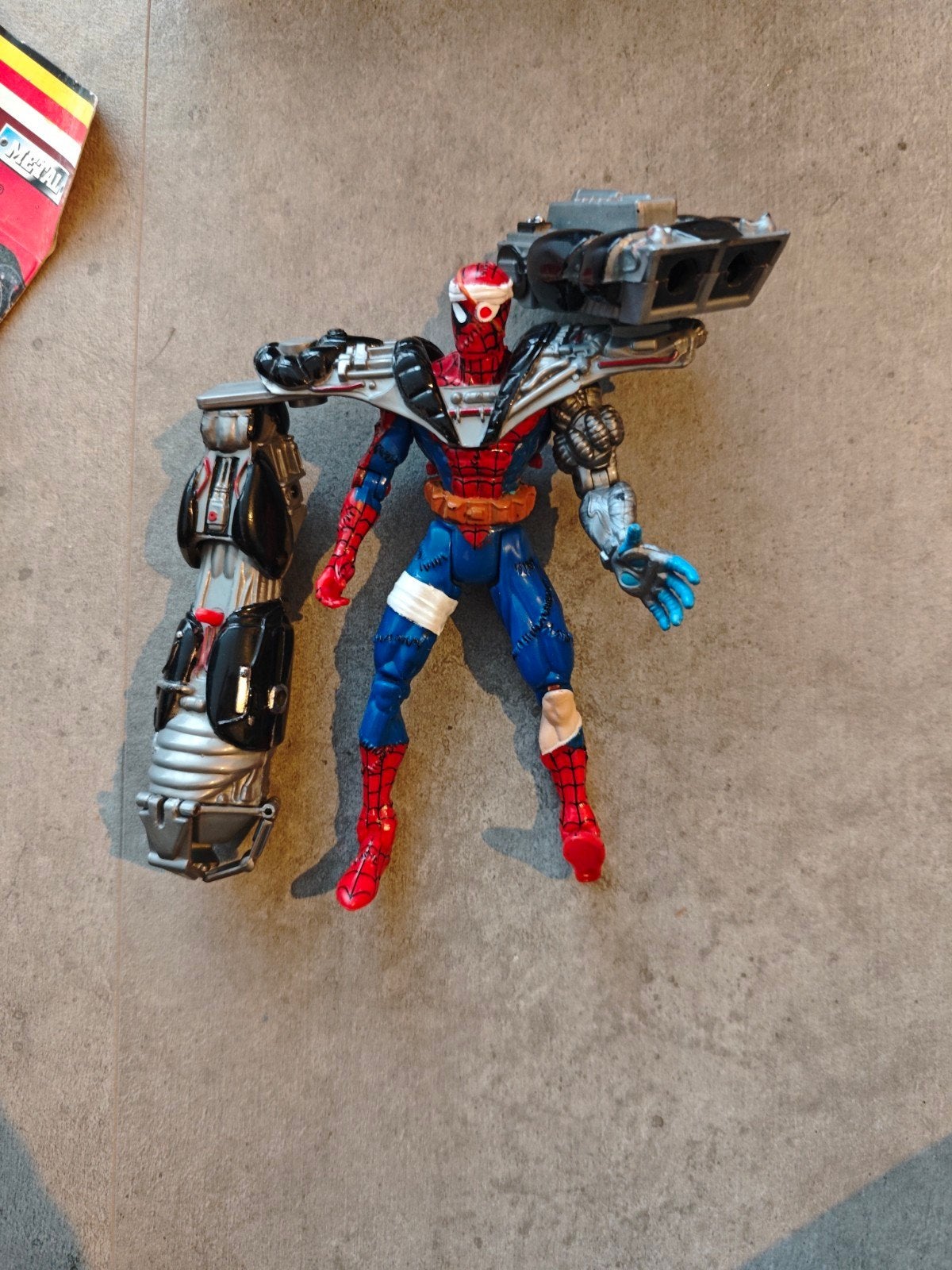 Marvel Spider Man Spider Wars Cyborg Spiderman, Ophalen of Verzenden, Gebruikt