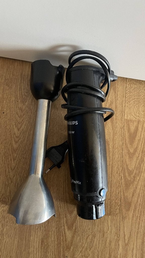 Philips ProMix staafmixer 550W, 1 tot 2 liter, Ophalen of Verzenden, Gebruikt, 1 snelheid