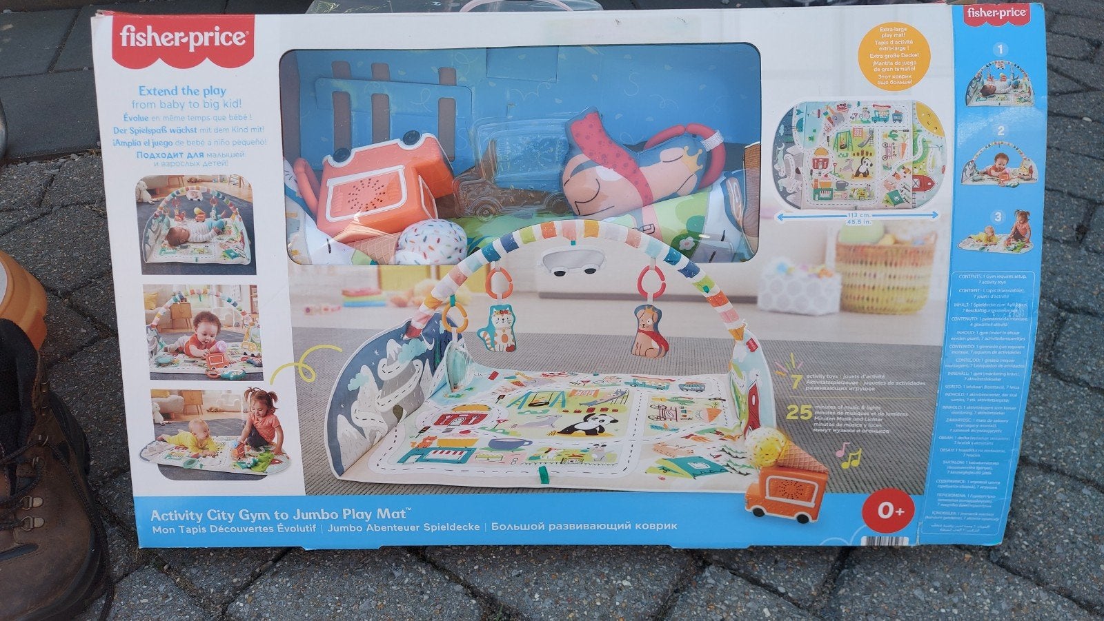 Fisher price avtivity gym, speelkleed, Kinderen en Baby's, Speelgoed | Fisher-Price, Ophalen, Zo goed als nieuw, Speelset, Met geluid