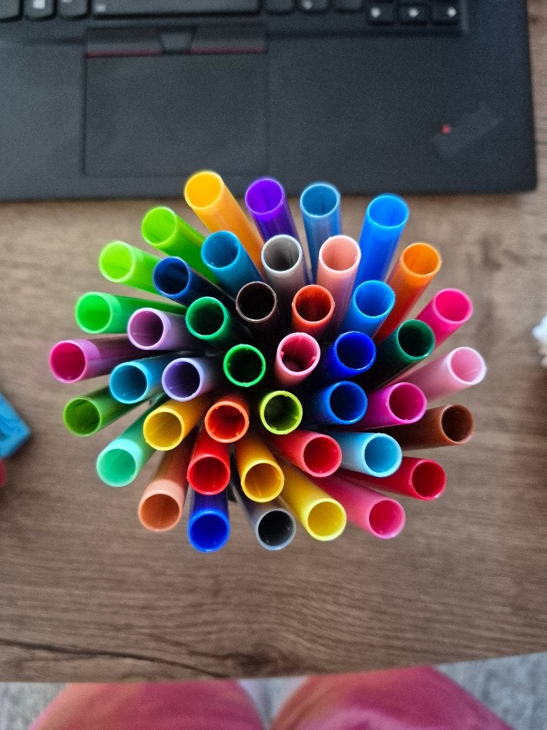 44 crayola supertips, Ophalen of Verzenden, Gebruikt, Potlood of Stift