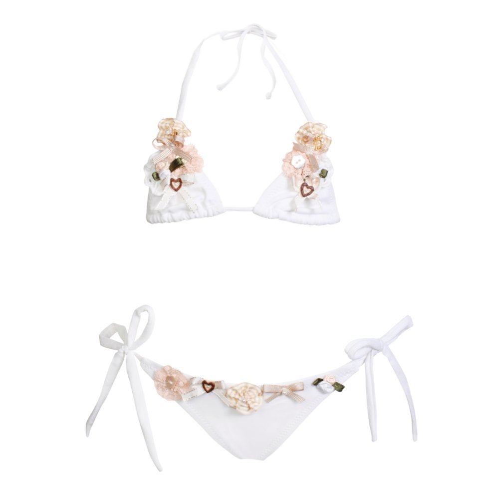 Love me Do bikini Mini voor 7/8 jarige meisjes, Bikiniset, Meisje, Nieuw, Ophalen of Verzenden