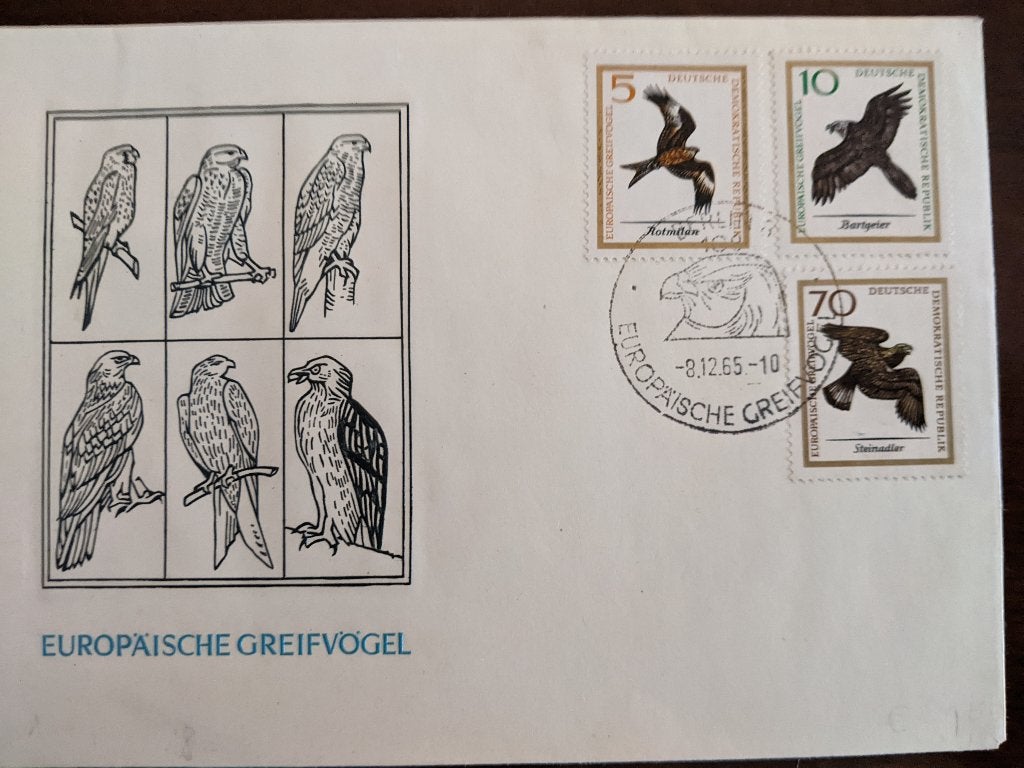 DUITSLAND 1971; Env. serie VOGELS, Verzenden, Envelop