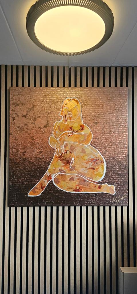 Origineel Schilderij Elise Eekhout – Velvet Skin – 80x80, Ophalen