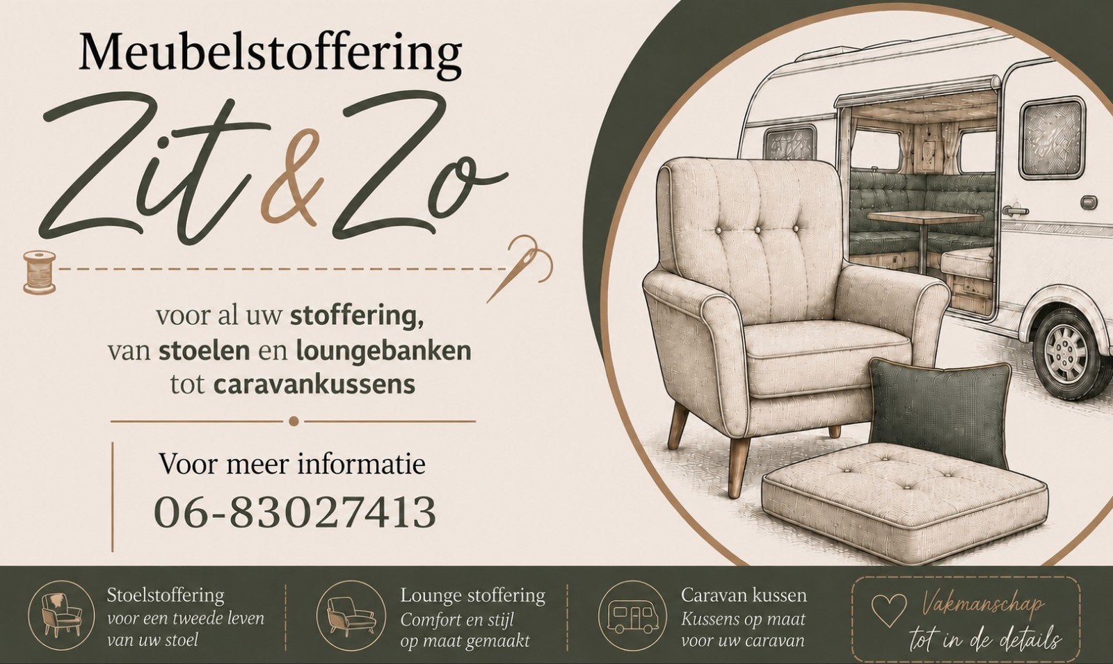 Meubelstoffering Zit&Zo, Ophalen of Verzenden, Eén