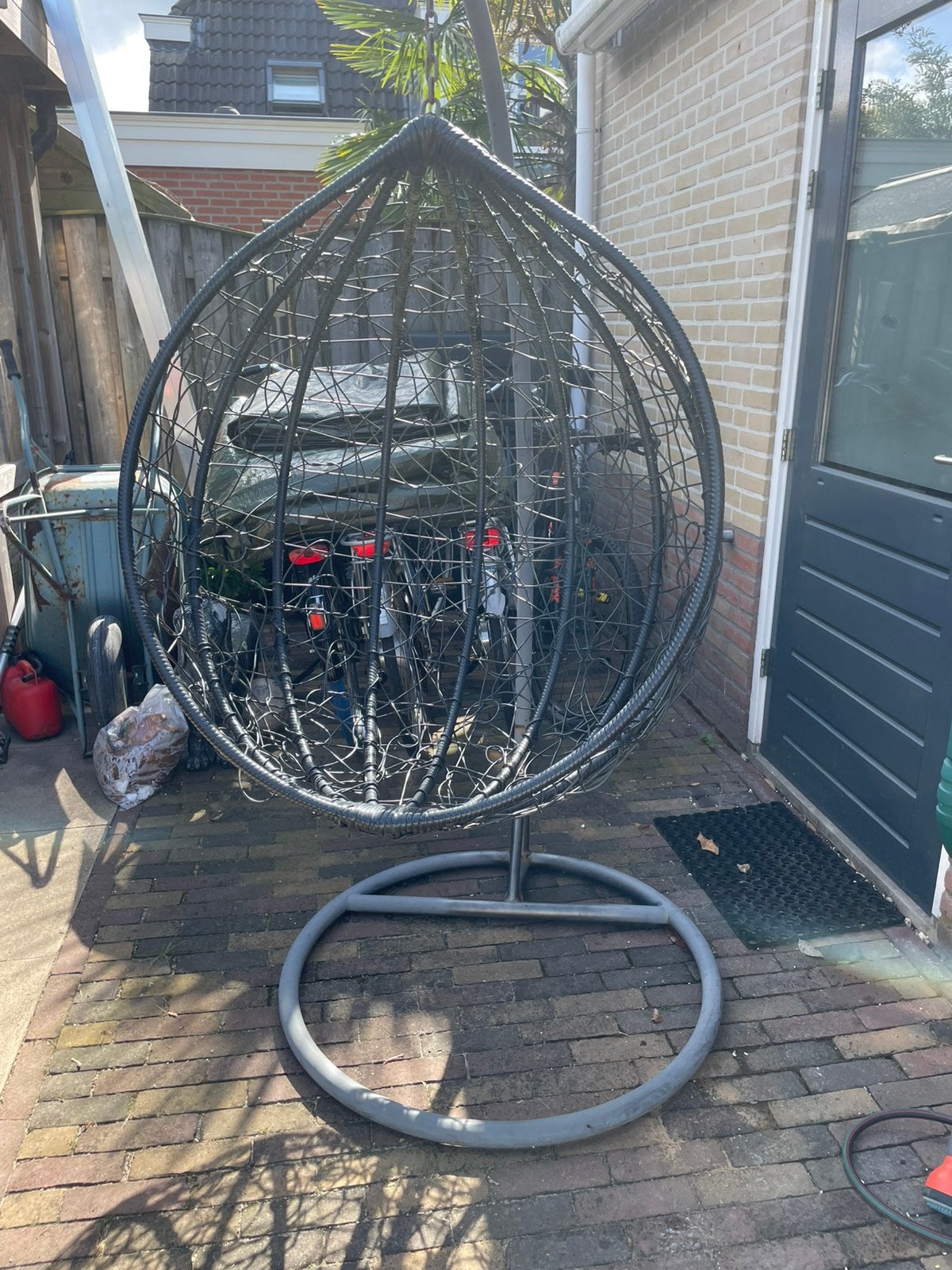 Lekkere Hangstoel, Tuin en Terras, Ophalen of Verzenden, Zo goed als nieuw, Metaal