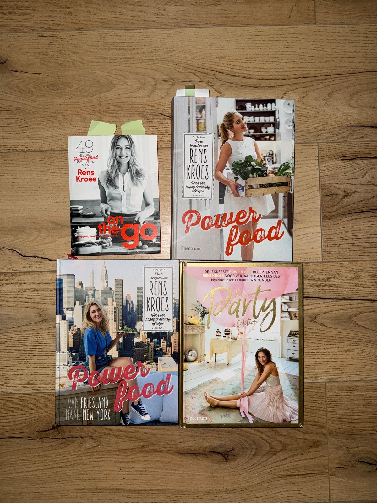 Rens Kroes Kookboeken - Powerfood, On the Go, Party Edition, Voorgerechten en Soepen, Gezond koken, Overige gebieden, Ophalen