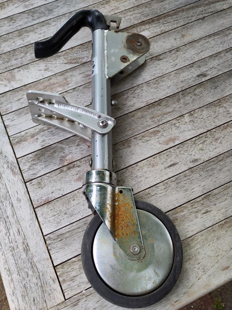 Meesturend fietskar (steun) wiel, onverwoestbaar, met rem, Ophalen of Verzenden, Gebruikt, Kinderkar, 80 kg of meer