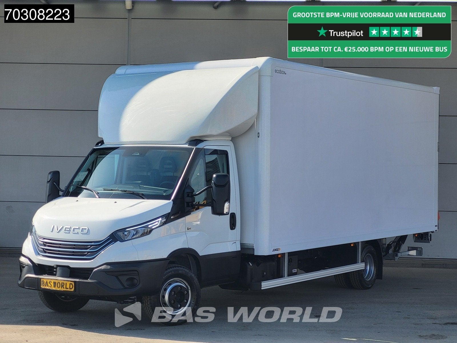Iveco Daily 72C21 Automaat Luchtvering 1000KG Laadklep Bakwa, Auto's, Stof, Euro 6, 4 cilinders, Iveco