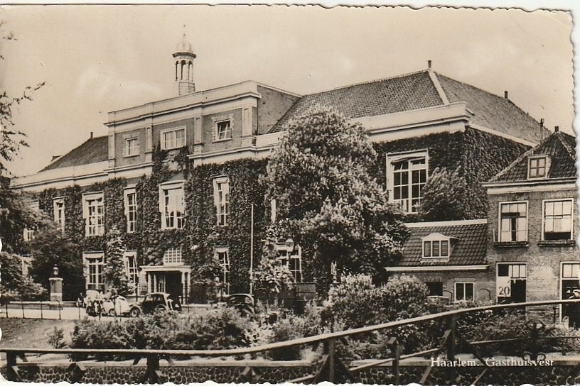 Haarlem gasthuisvest ziekenhuis  1957, Ophalen of Verzenden, 1940 tot 1960, Gelopen, Noord-Holland