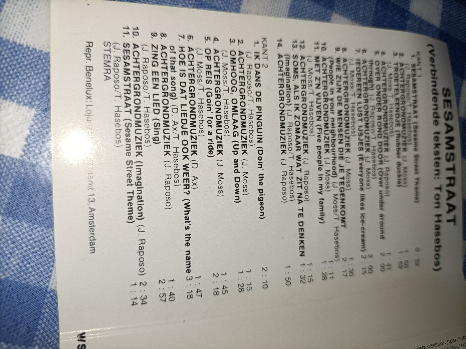 Cassettebandje Sesamstraat 25 leuke liedjes Ernie, Ophalen of Verzenden, Zo goed als nieuw, Overige genres, 1 bandje