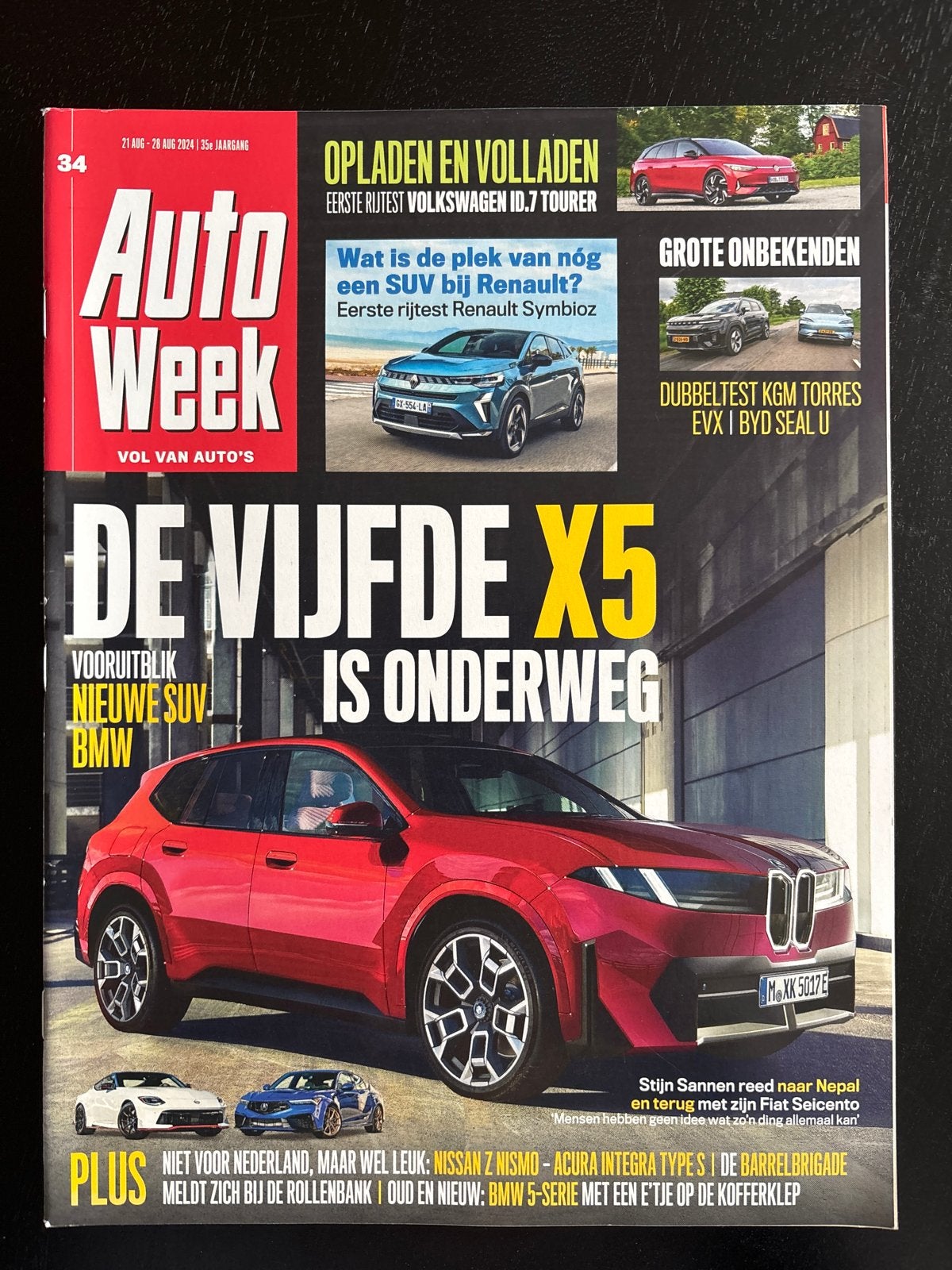 AutoWeek Magazine 34 - BMW X5, Renault Symbioz, VW ID.7, Boeken, Ophalen of Verzenden, Nieuw, BMW