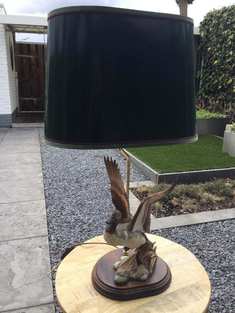 Lamp met porseleinen eend, Ophalen, Overige materialen, 50 tot 75 cm, Klassiek