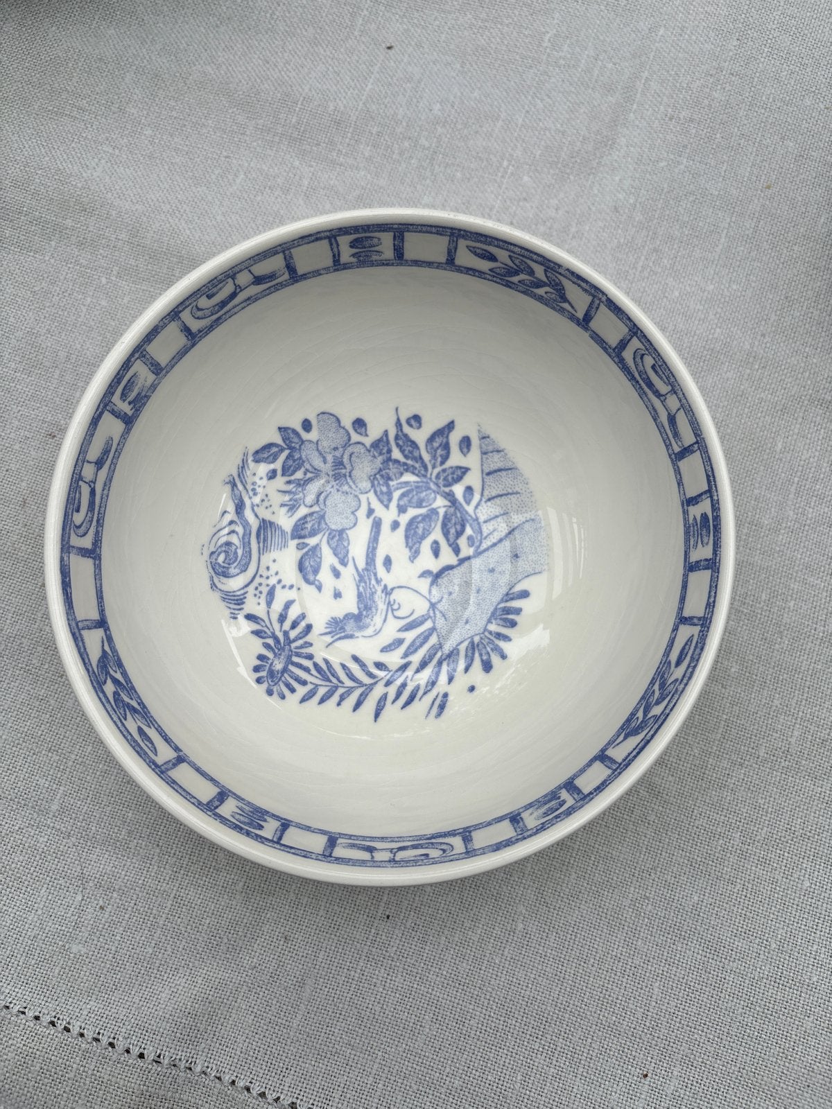 2 Gien France "Oiseau Bleu" kom, 16 cm doorsnede, Ophalen