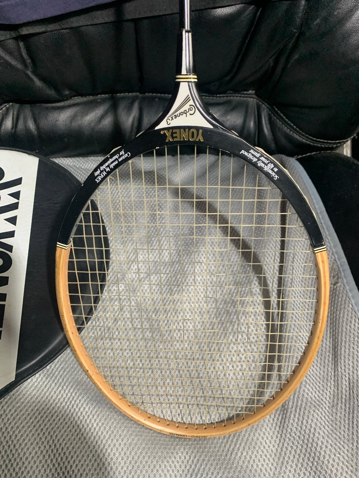 Vintage Yonex Carbonex 3 Badmintonracke tREAR ONE FROM 1976, Sport en Fitness, Badminton, Ophalen of Verzenden, Zo goed als nieuw