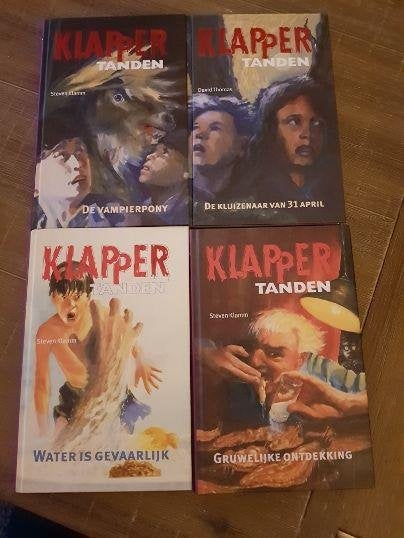 4 kinderboeken, Klappertanden, Boeken, Kinderboeken | Jeugd | 10 tot 12 jaar, Steven Klamm/David Thomas, Nieuw, Ophalen of Verzenden