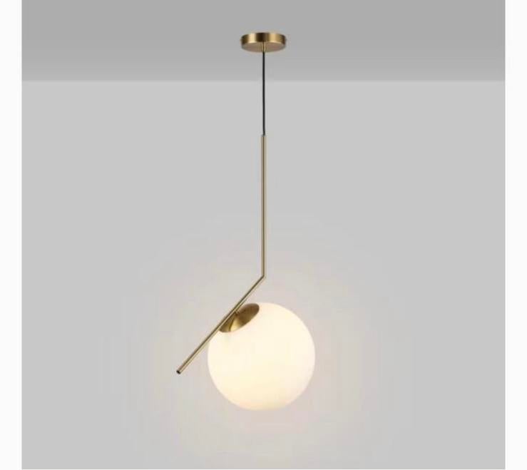 Westwing glazen bol hanglamp, Huis en Inrichting, Lampen | Hanglampen, Ophalen of Verzenden, Zo goed als nieuw, Minder dan 50 cm