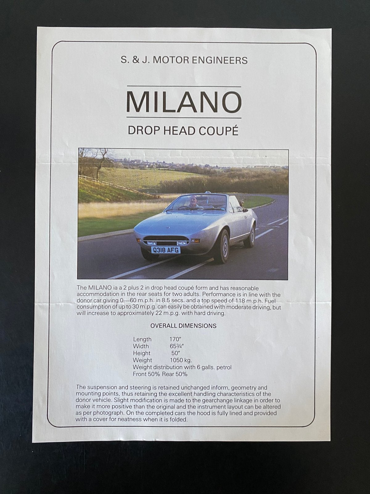 Alfa Romeo Alfetta Milano Drop Head Coupe Brochure, Ophalen of Verzenden, Zo goed als nieuw, Alfa Romeo