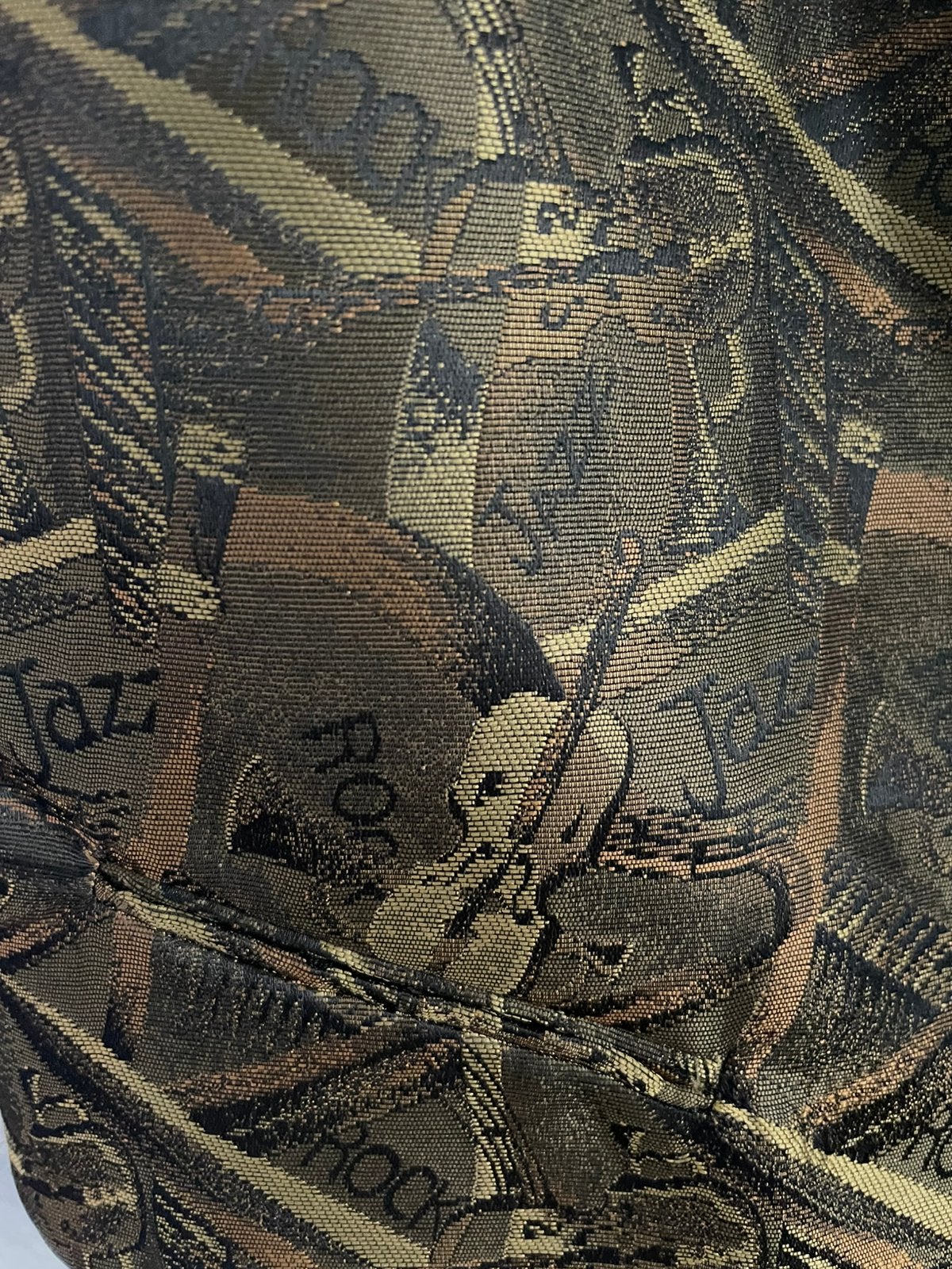 Vintage gilet jacquard muziek M, Kleding | Heren, Kostuums en Colberts, Ophalen of Verzenden, Zo goed als nieuw, Maat 48/50 (M)