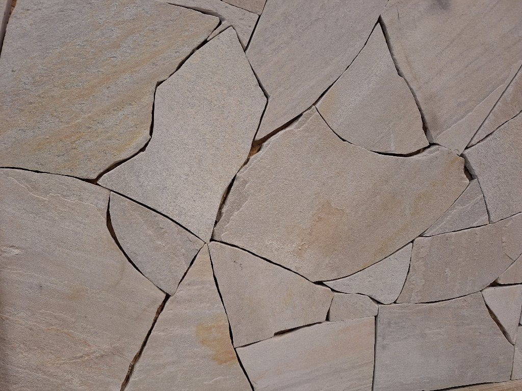 Brasil White flagstones 1-1,5 cm dik voor vloer en wand, Tuin en Terras, Ophalen of Verzenden, Nieuw, Overige typen