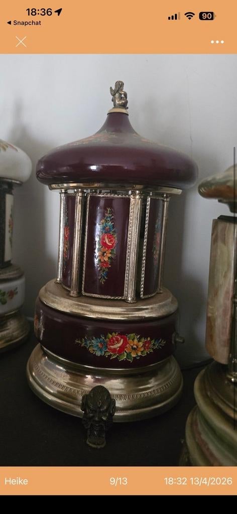 Reuge Muziekcarrousel uit de jaren '60 - Topstaat, Antiek en Kunst, Ophalen of Verzenden