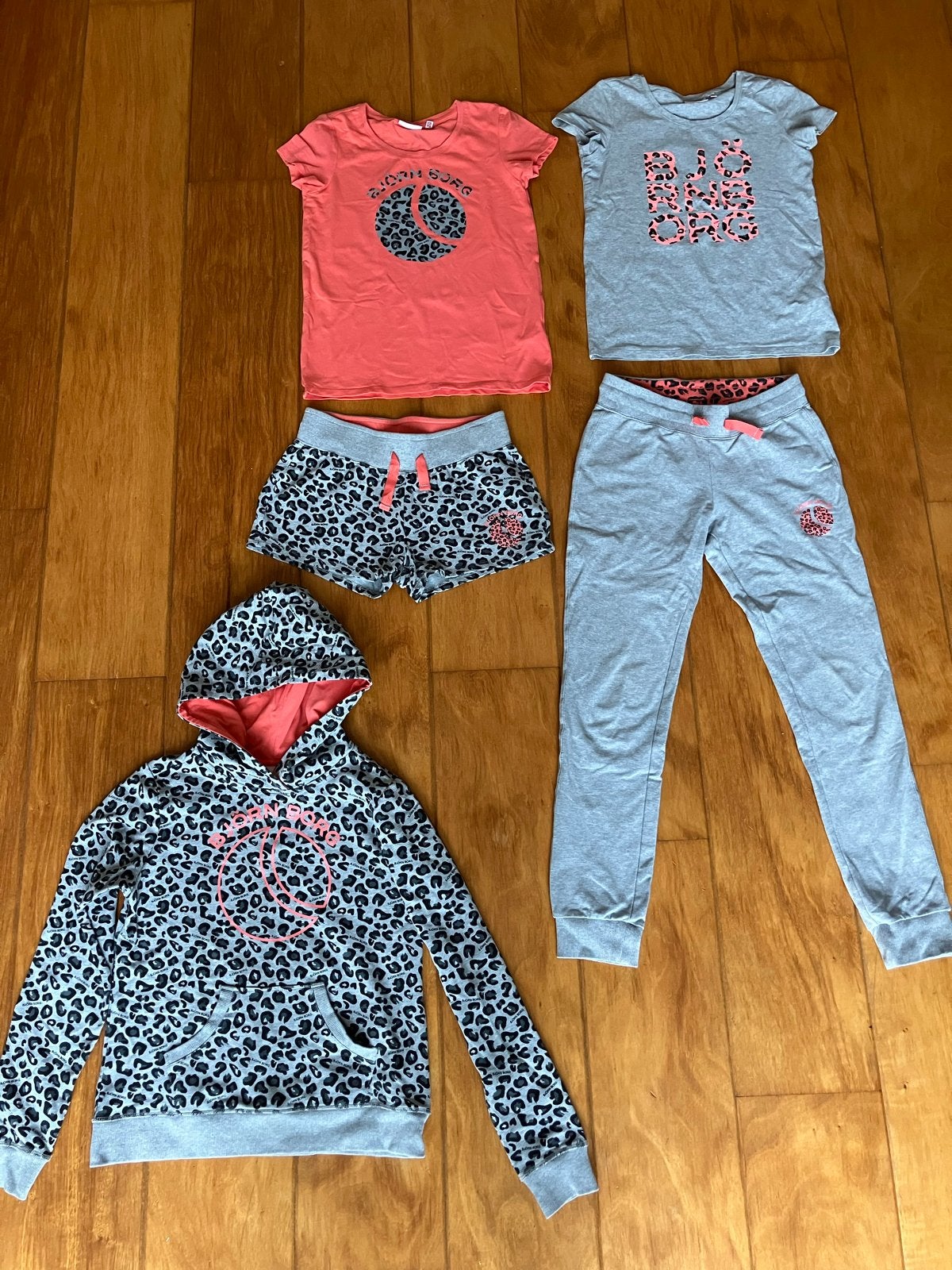 Björn Borg set 158/164: hoodie, 2 shirts, lange korte broek, Ophalen of Verzenden, Gebruikt, Meisje, Setje