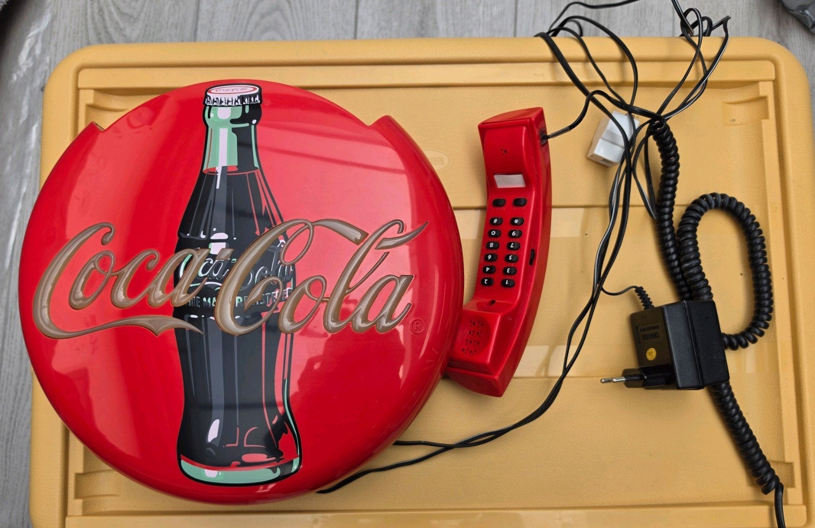 Vintage 90s verlichte Coca-Cola Telefoon - Uniek Design, Ophalen of Verzenden, Zo goed als nieuw