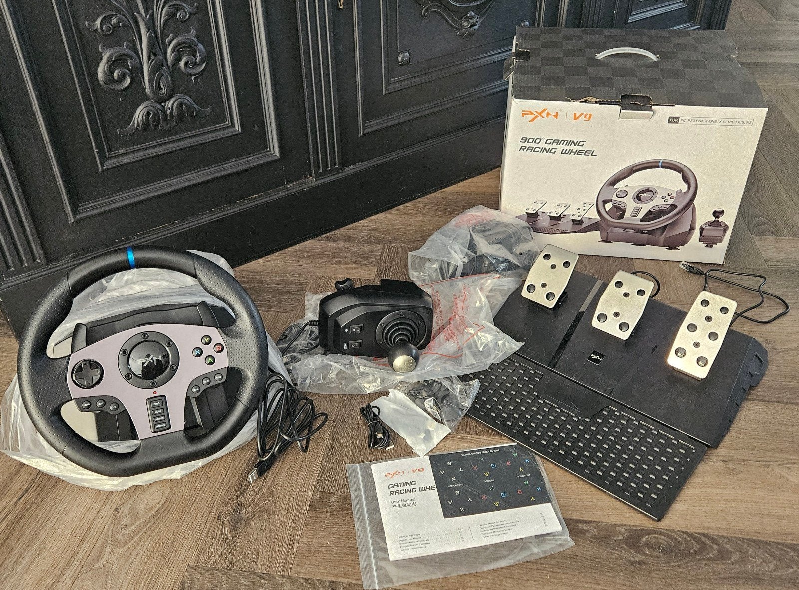 PXN V9 Racestuur NIEUW!, Spelcomputers en Games, Racestuur, Nieuw, PC, Overige merken