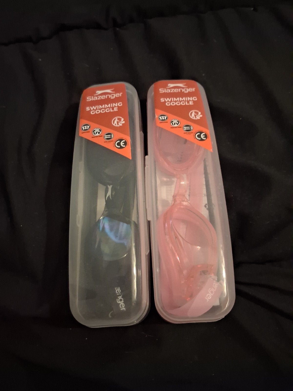 Duikbrillen - Roze (gebruikt) en Zwart (nieuw), Ophalen, Zo goed als nieuw, Duikbril of Snorkel