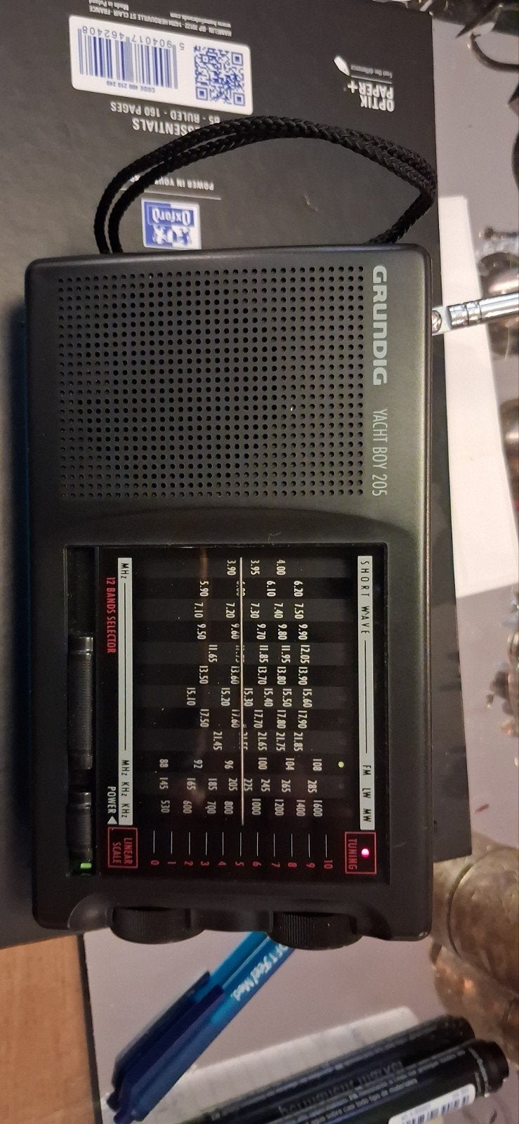 Grundig Yacht Boy 205 Wereldontvanger met beschermhoes, Gebruikt, -, -, Grundig