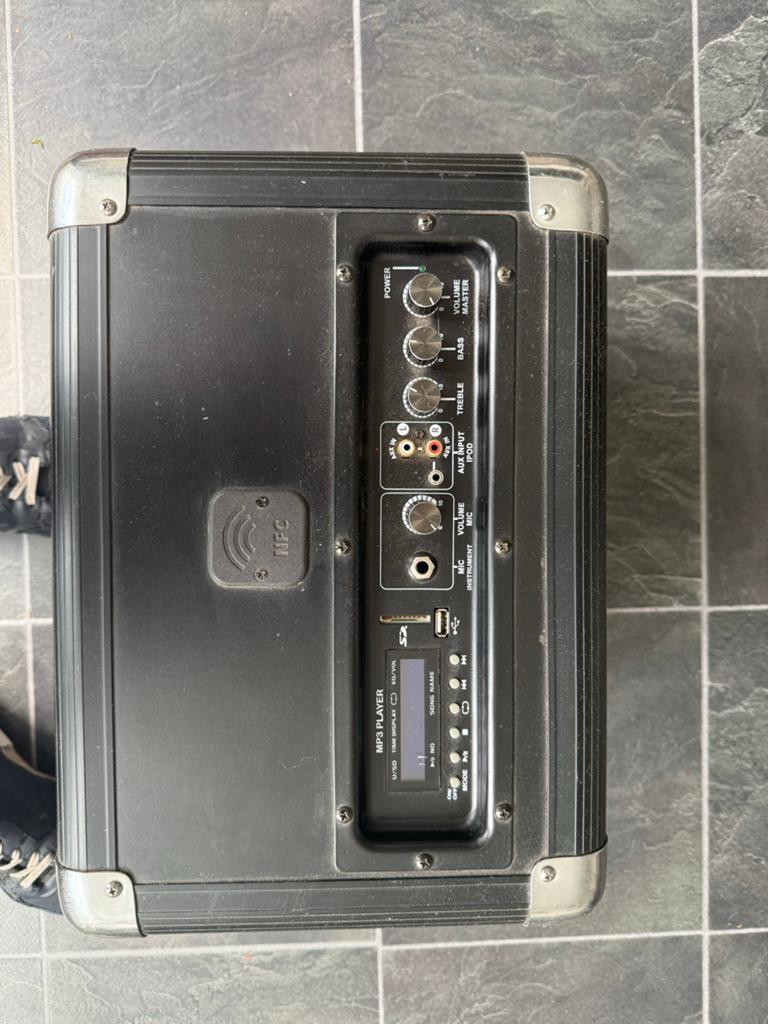 Alecto Portable Speaker met Microfoon en Accu, Audio, Tv en Foto, Luidsprekers, Overige merken, Gebruikt, Overige typen, Ophalen of Verzenden