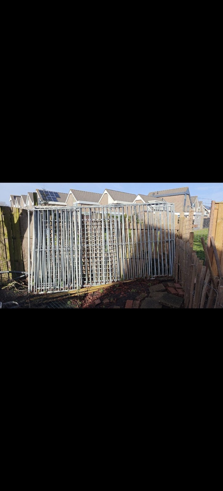 Honden kennel, Ophalen, Gebruikt, IJzer, Met poort