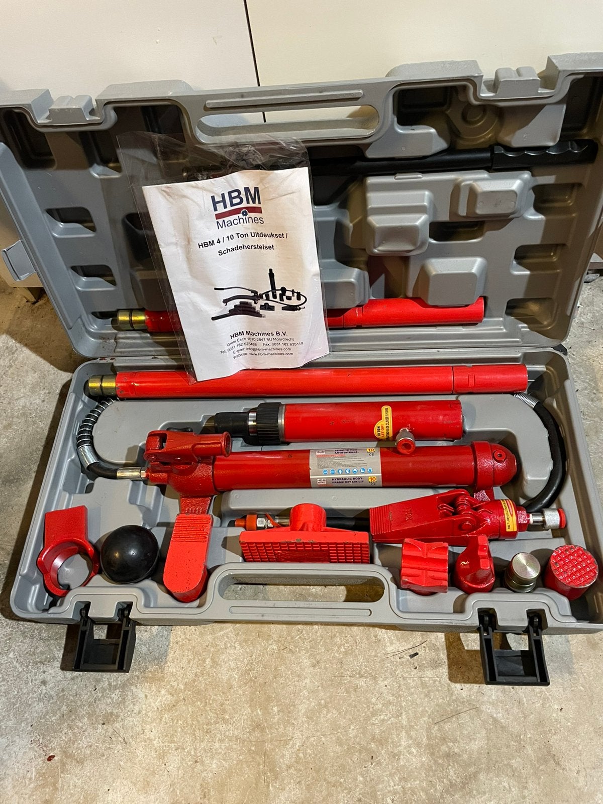 HBM 10 Ton Uitdeukset + 10 Ton Trekpers, Ophalen of Verzenden, Zo goed als nieuw