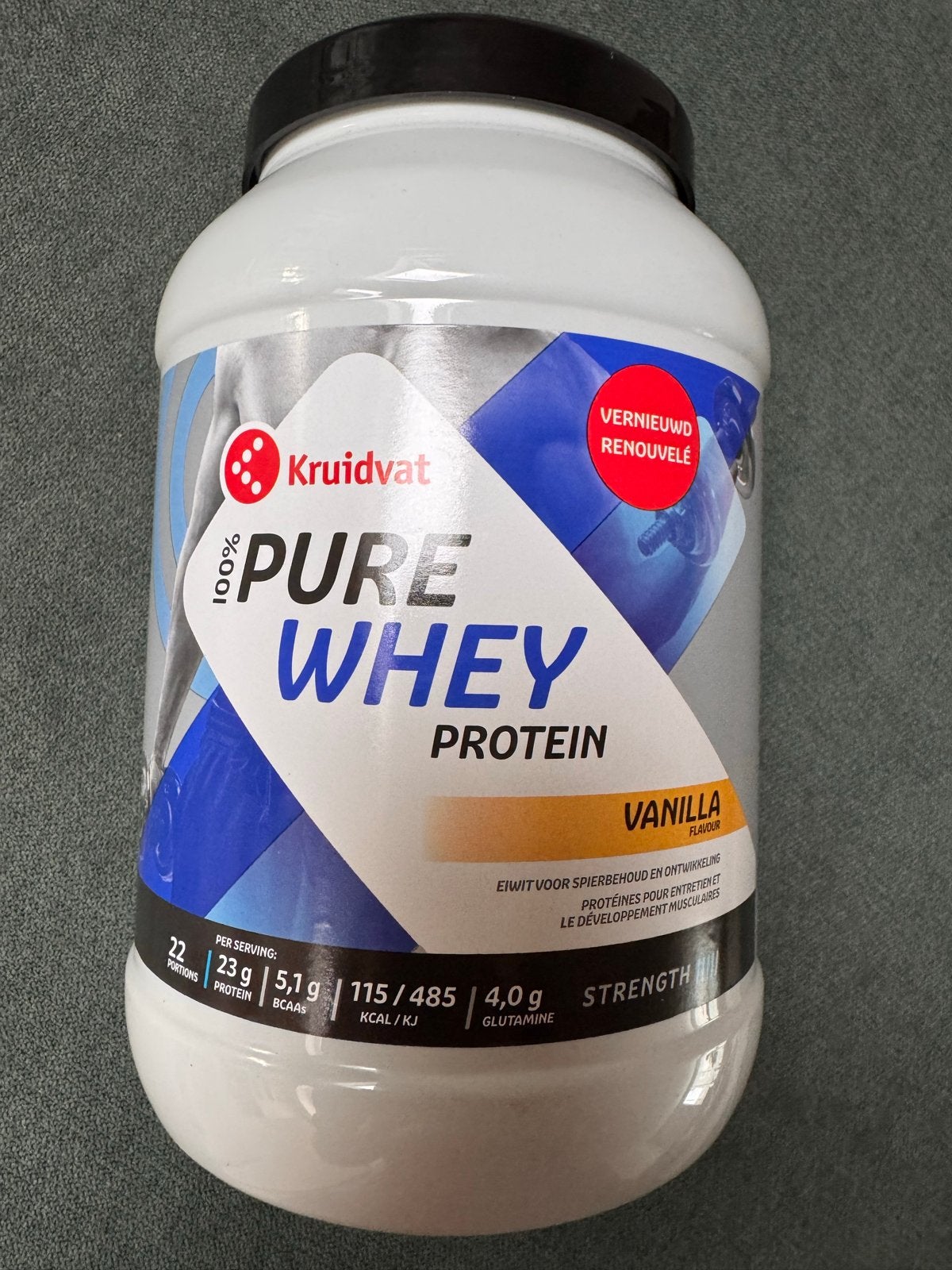 Kruidvat 100% Pure Whey Protein Vanille - Nieuw, Ophalen of Verzenden, Nieuw, Poeder of Drank