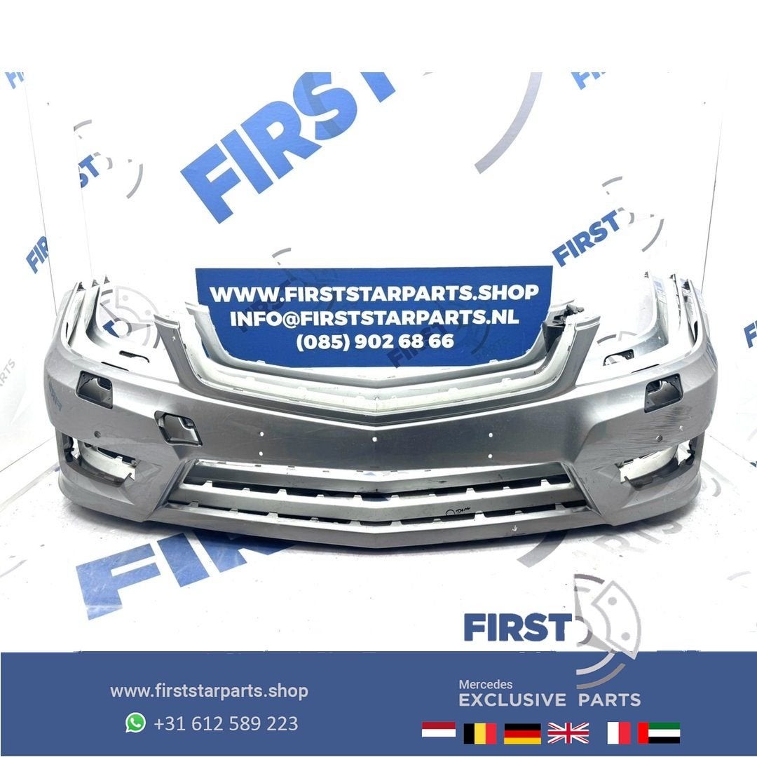W204 BUMPER Facelift AMG voorbumper A2048807847 PDC zwart wi, Gebruikt, -, Voor, Ophalen of Verzenden
