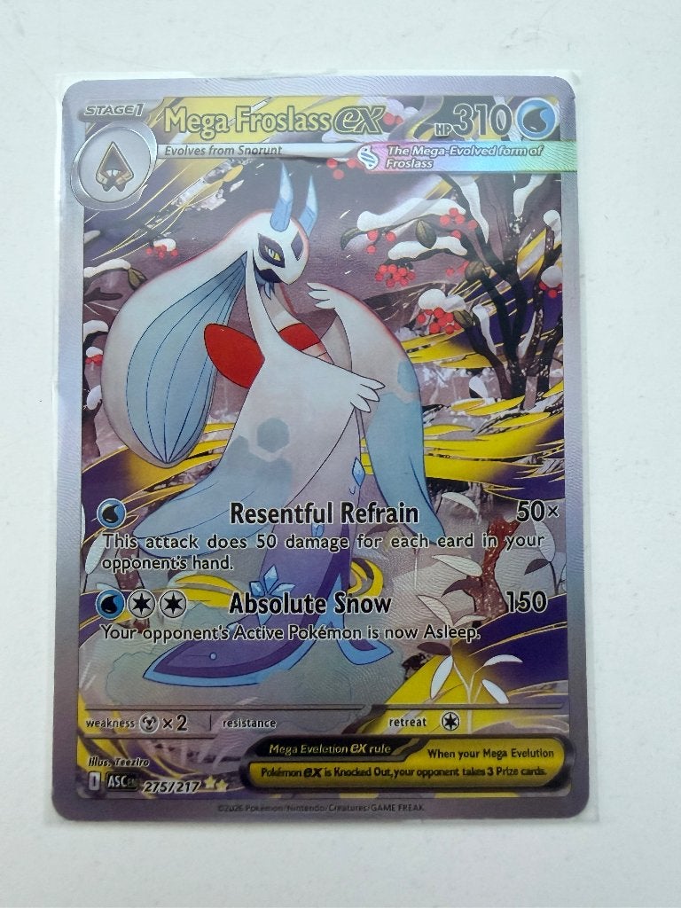 Mega Froslass Ex Pokémon Kaart (Proxy), Ophalen of Verzenden, Nieuw, Speelkaart(en)
