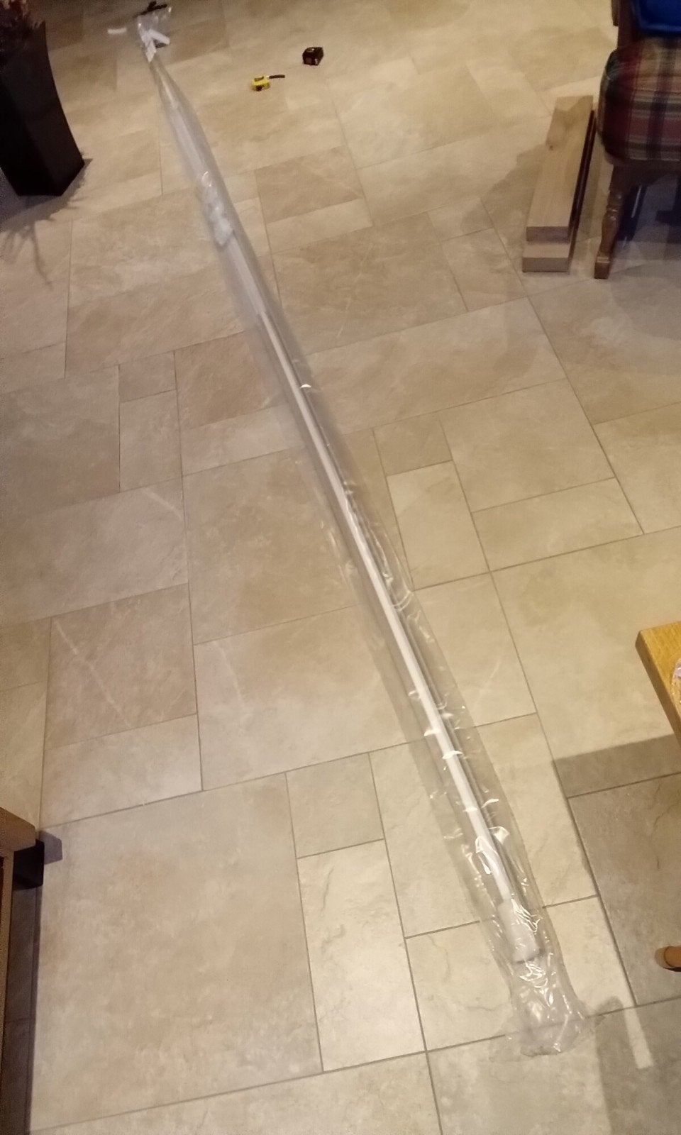 Gordijnrails NIEUW 3 meter 58 lang / 2 schuifstokken, Ophalen of Verzenden
