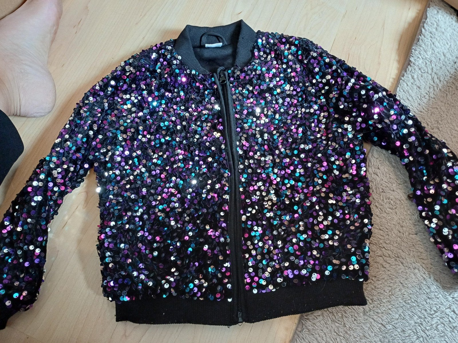 Glitter Bomberjack met Pailletten, Ophalen of Verzenden, Zo goed als nieuw
