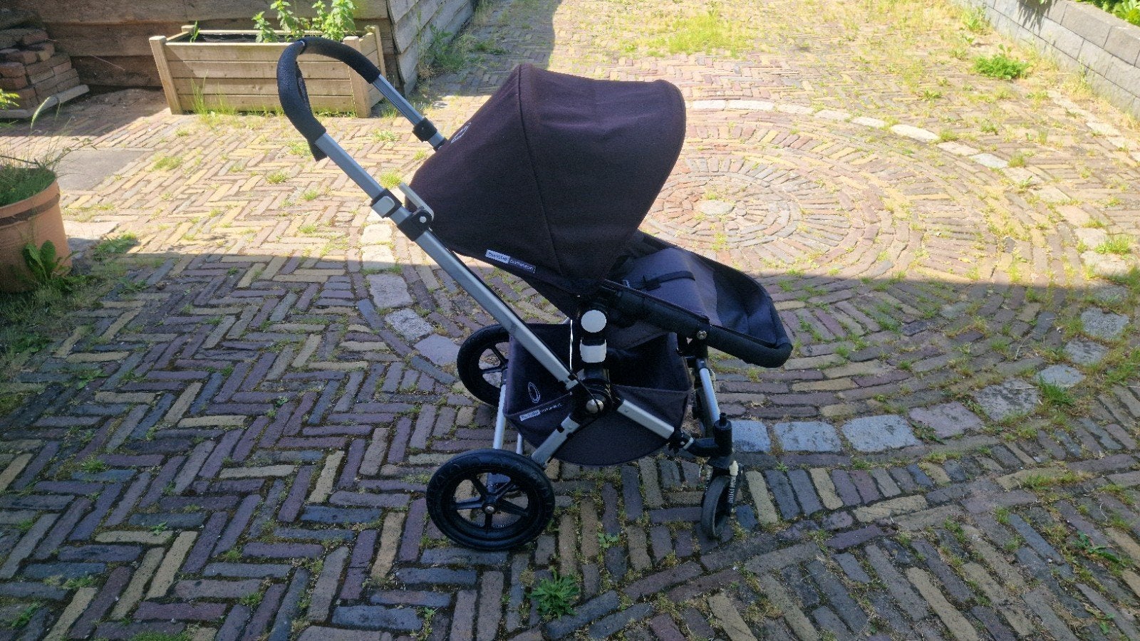 Bugaboo Cameleon Combiwagen met accessoires, Ophalen, Gebruikt, Bugaboo, Verstelbare duwstang