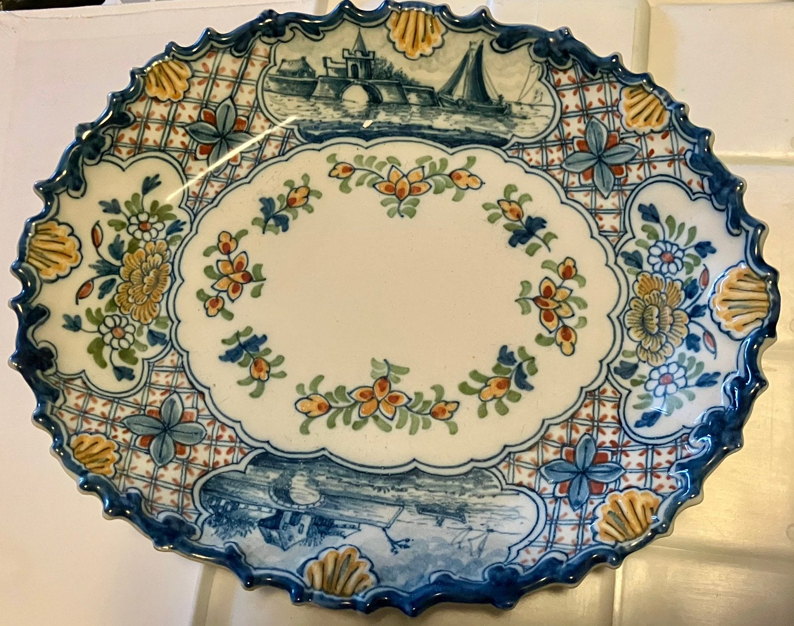 Tichelaar Makkum grote fruittest model 549, Antiek en Kunst, Ophalen
