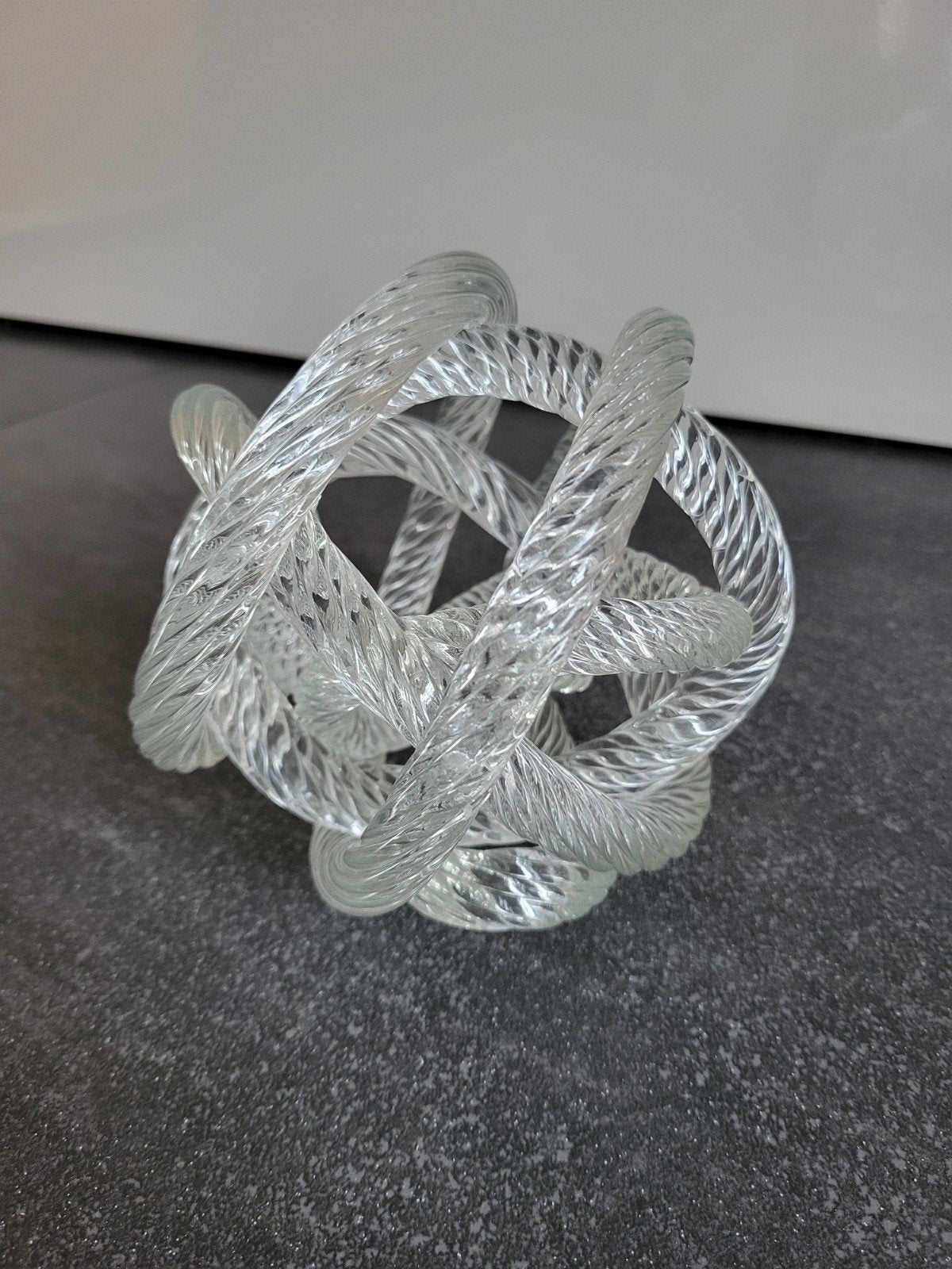 Eichholtz glazen knoop sculptuur..glaskunst..glas design.., Ophalen of Verzenden