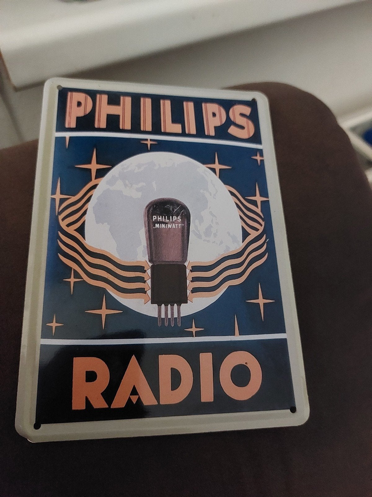 metalen bordje Phillips, Ophalen of Verzenden, Zo goed als nieuw, Reclamebord
