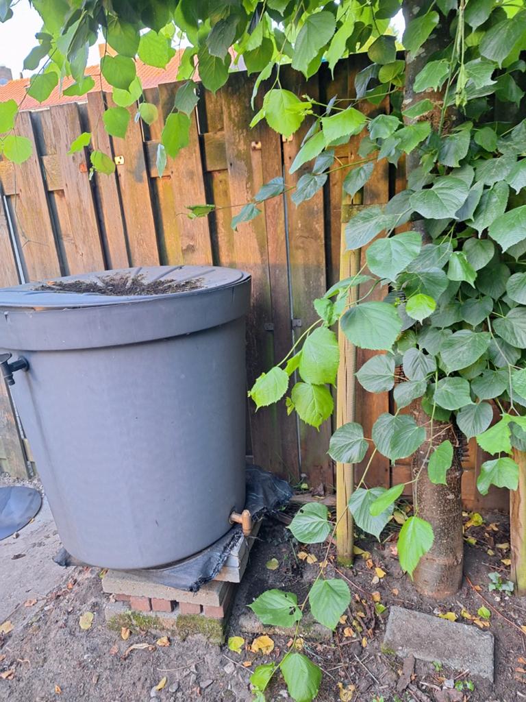 Grote waterton gratis af te halen wegens tuinverbouwing, Tuin en Terras, Regentonnen, Ophalen, Kunststof, Gebruikt, Met kraantje