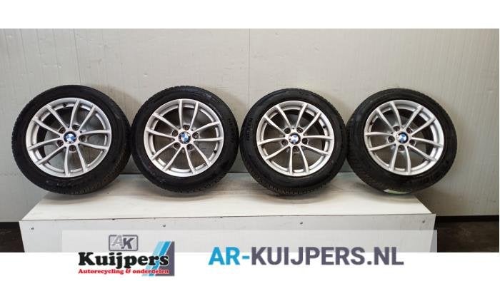 Sportvelgenset + banden van een BMW 1-Serie, Auto-onderdelen, Banden en Velgen, Gebruikt, -, -, -