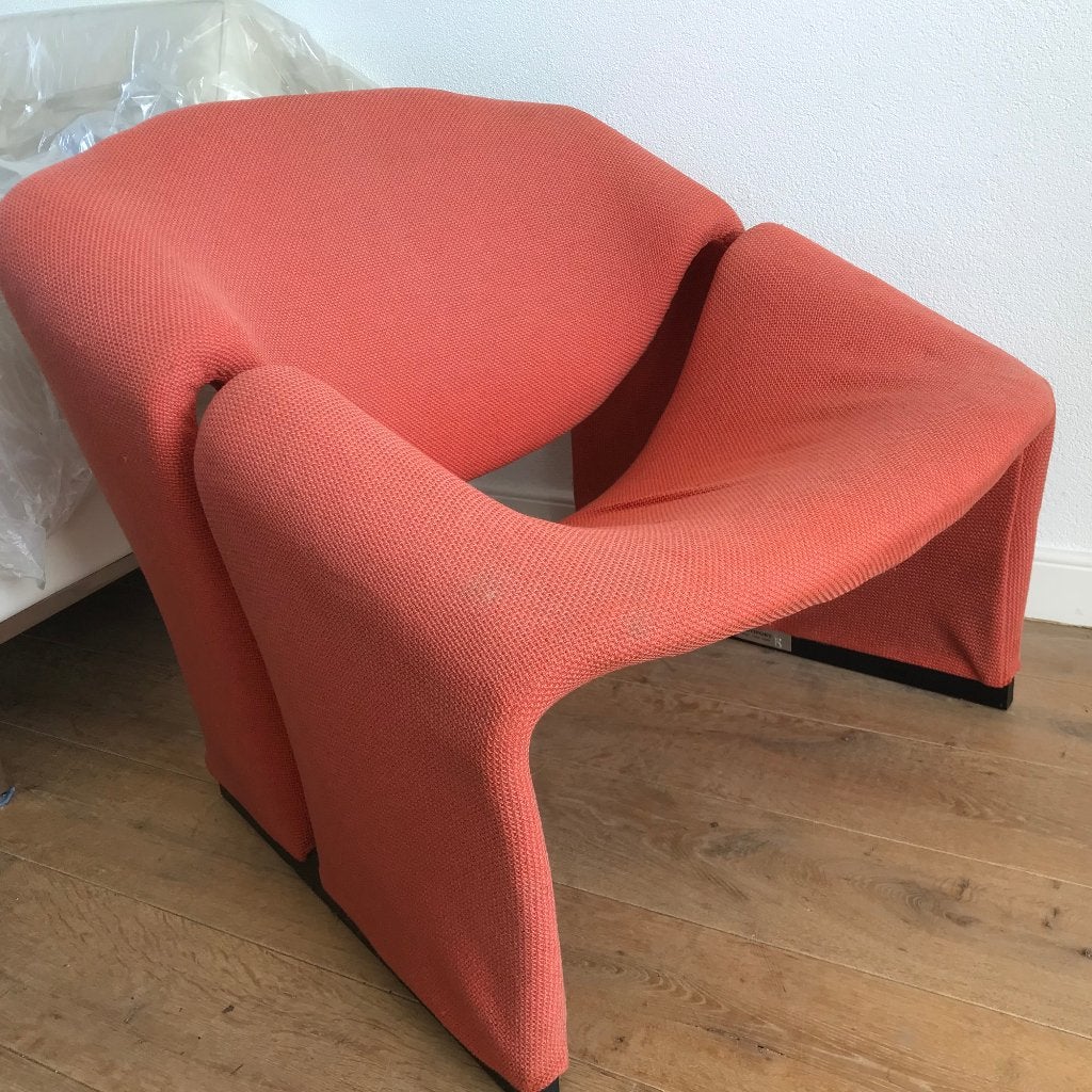 Vintage Pierre Paulin F580 fauteuil Groovy Artifort chair, Gebruikt, 75 tot 100 cm, Ophalen of Verzenden, Nvt