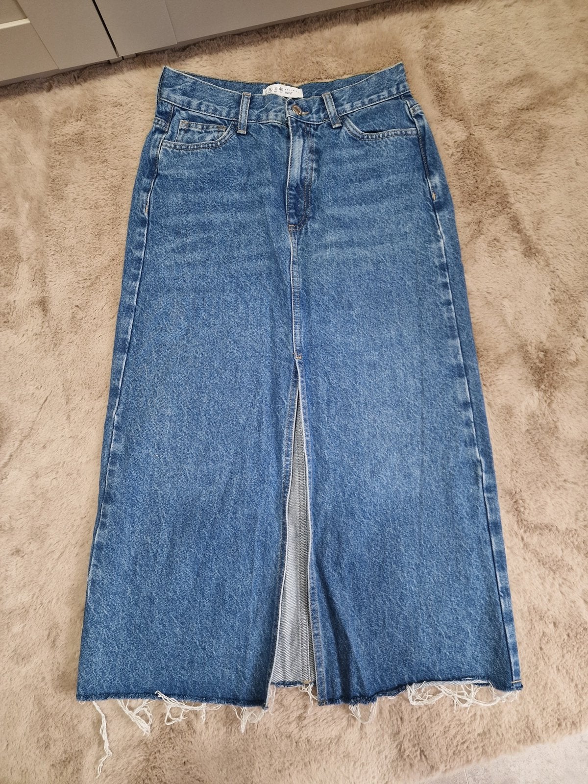 Primark spijkerrok lang maat 36, Verzenden, Zo goed als nieuw, Blauw, W28 - W29 (confectie 36)